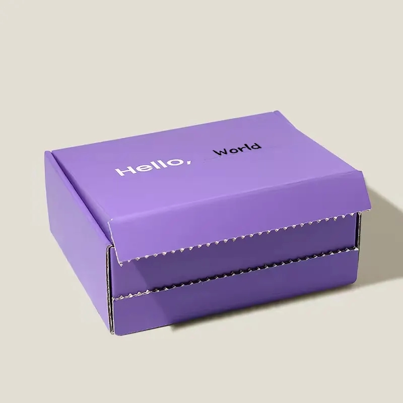 Caixa de Envio de Papelão Corrugado Personalizada Rosa para Embalagem de Cosméticos