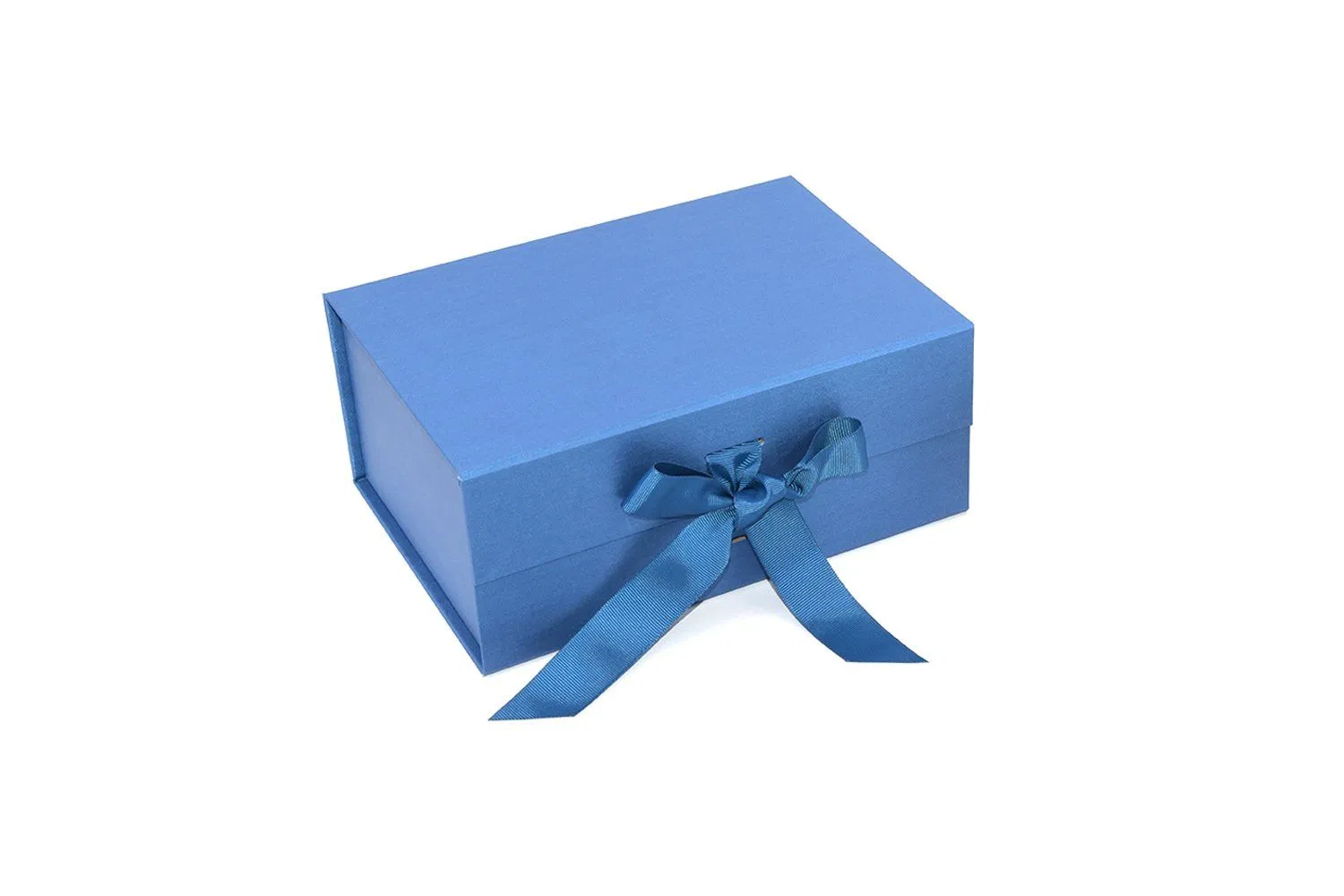 Caixa de Embalagem Dobrável Azul de Papelão para Produtos de Cuidado da Pele para o Dia das Festas