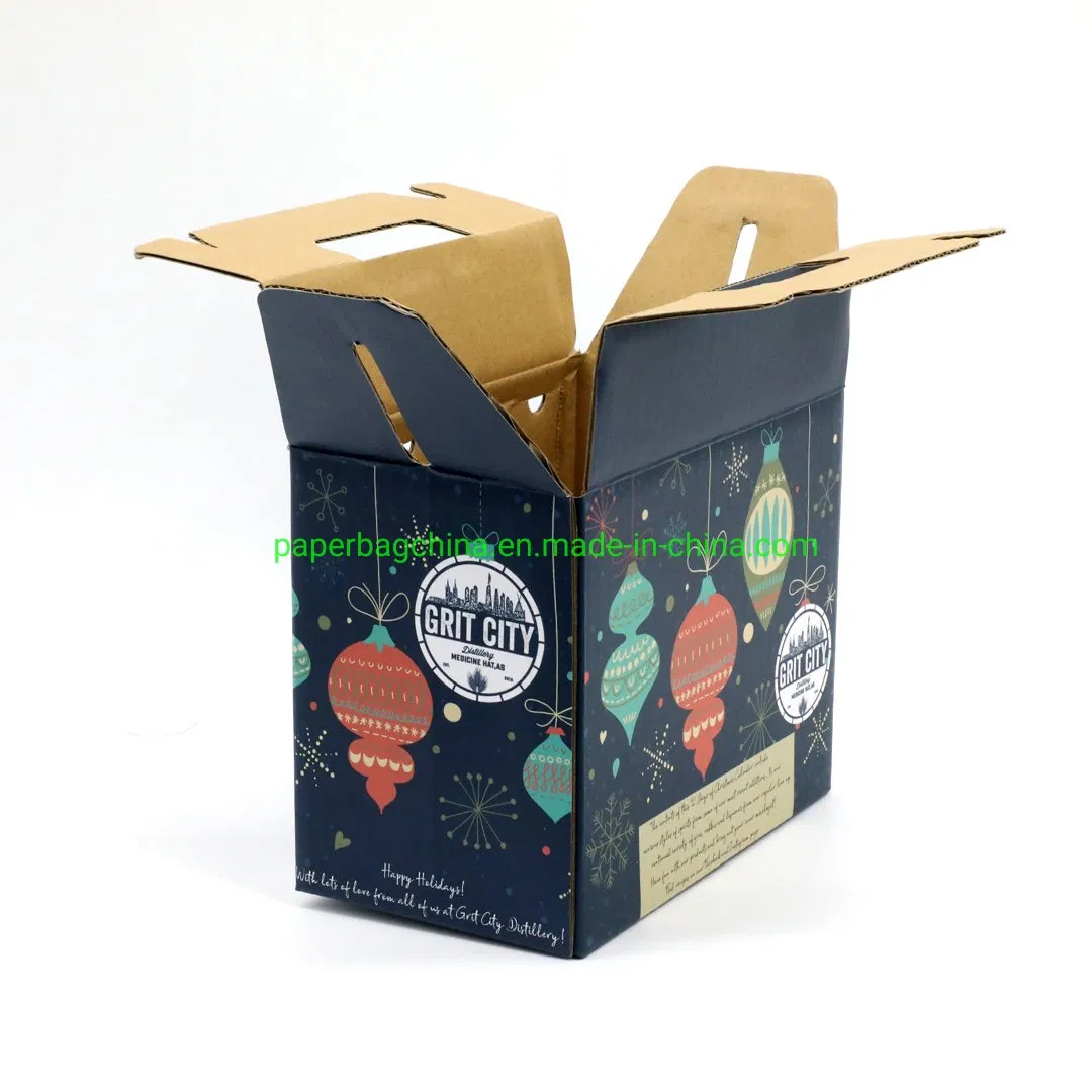 Caixa de Embalagem Plana de Papelão Corrugado Personalizada para Ecommerce, Cartão Postal, Caixa de Envio para Caneca de Café