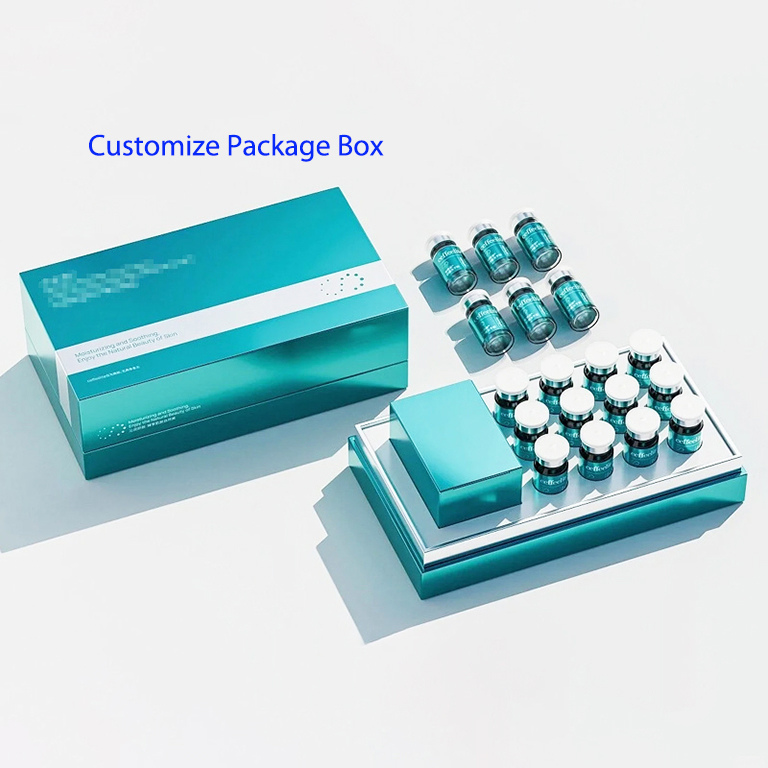 Caixa rígida branca reciclável com fechamento, inserto de espuma EVA, caneta pré-preenchida, frascos de peptídeos, suprimentos farmacêuticos, logotipo personalizado, caixa de presente magnética