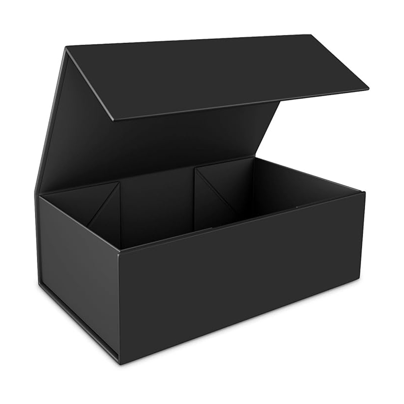 Caixa de dobra rígida de luxo com fecho magnético, com laminação fosca e relevo para embalagem de presente de relógio