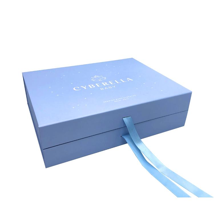 Caixa de presente magnética dobrável de papelão rígido para cosméticos, maquiagem, joias, roupas, para relógio, festa de casamento, Natal, festival, embalagem de presente com fita