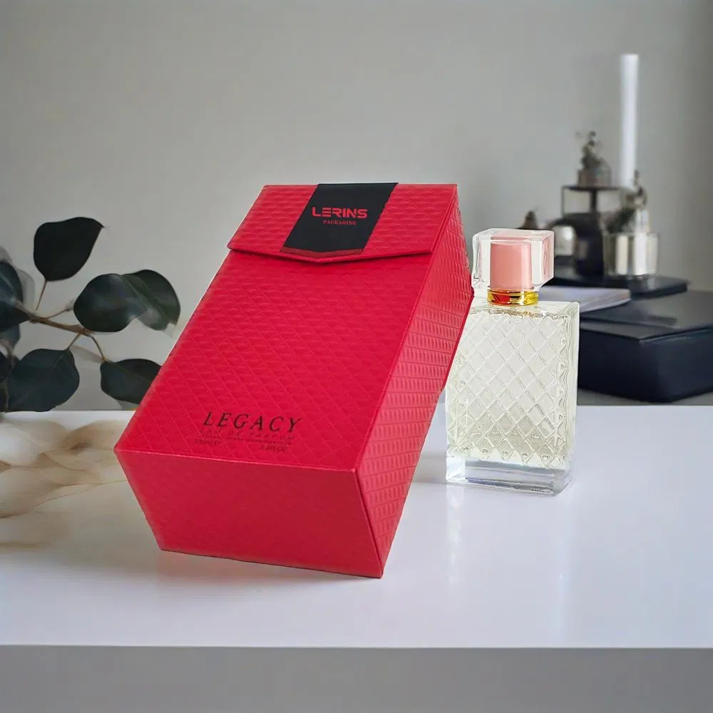 Caixa de embalagem de maquiagem cosmética para produtos de cuidados com a pele, perfume, óleo essencial, com logotipo personalizado e estampagem a quente, a preços acessíveis