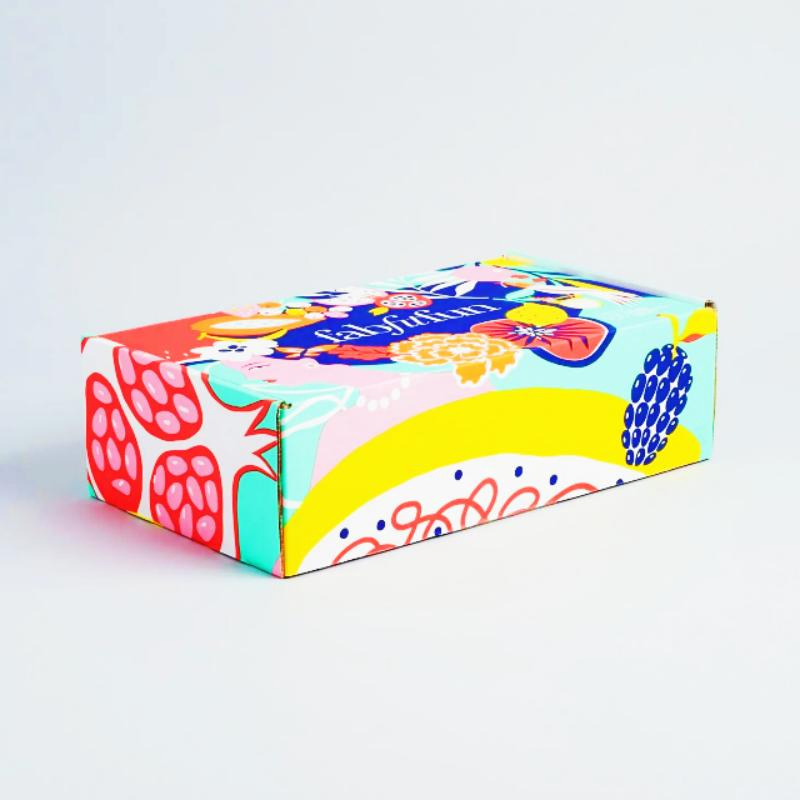Caixa de Papel para Presentes de Cosméticos com Impressão de Mistura de Cores Personalizada Reciclável 3-Layer Caixa de Papel para Transporte de Creme para as Mãos de Cuidados com a Pele em Papel Ondulado