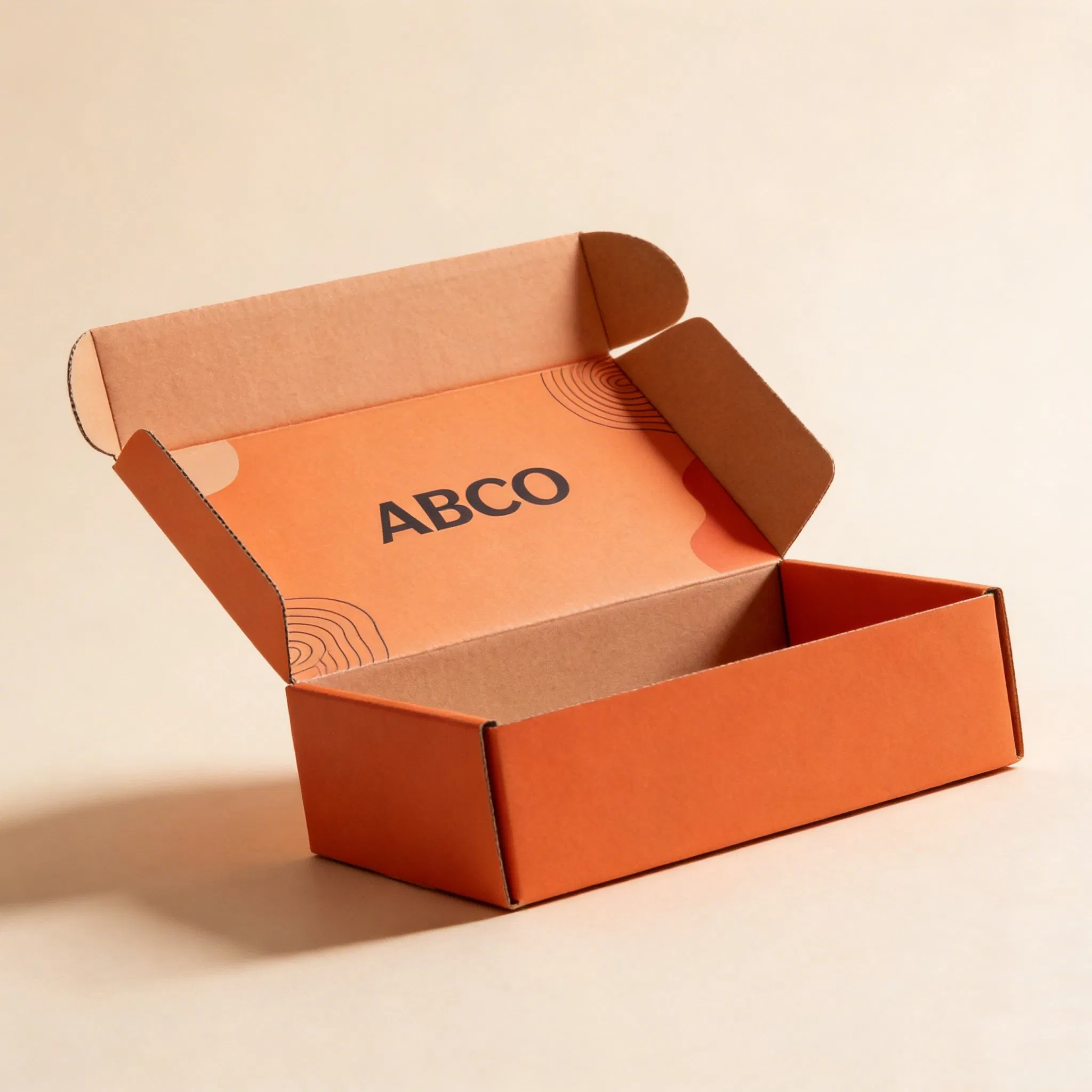 Caixa de envio corrugada personalizada com logotipo, reciclável, biodegradável e ecológica em grande quantidade