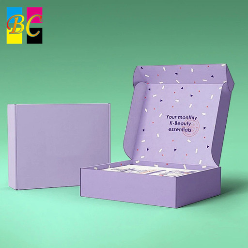 Caixa de Envio Corrugada Impressa Personalizada, Caixa de Papel Kraft para E-Commerce de Marca