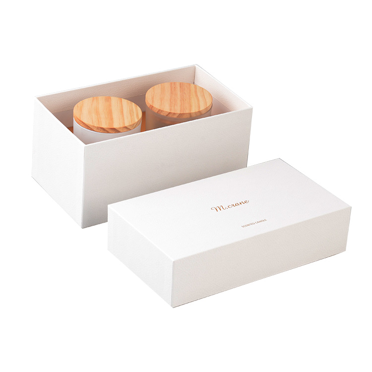 Conjunto de Embalagem de Caixa de Presente de Cera de Luxo com Logo Personalizado e Inserto em Papel Rígido