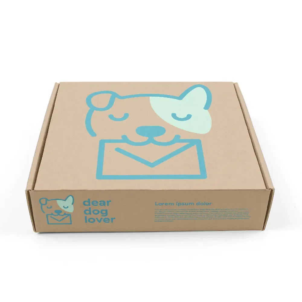 Fabricante Caixa Postal de Papelão Personalizada Impressa em Cores Embalagem de Papel Caixa de Envio em Papelão Corrugado