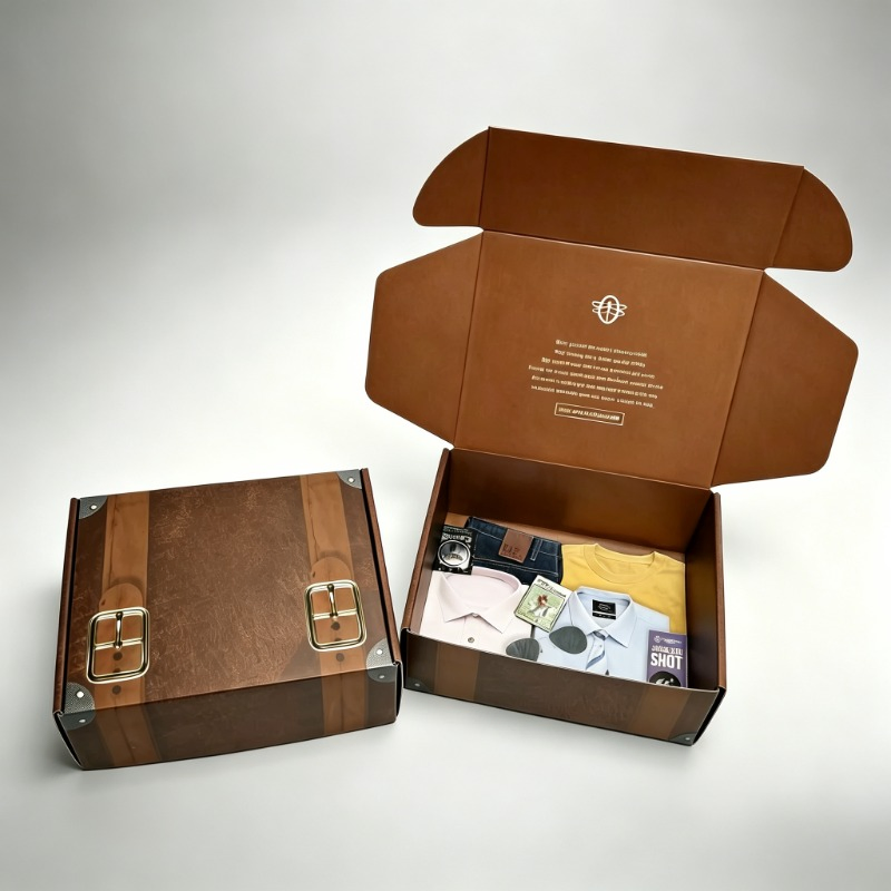 Caixas de presente de papelão dobráveis personalizadas com logotipo, caixas de correio de papelão ondulado impressas, embalagem de joias para aniversário, caixas de kraft para velas e roupas