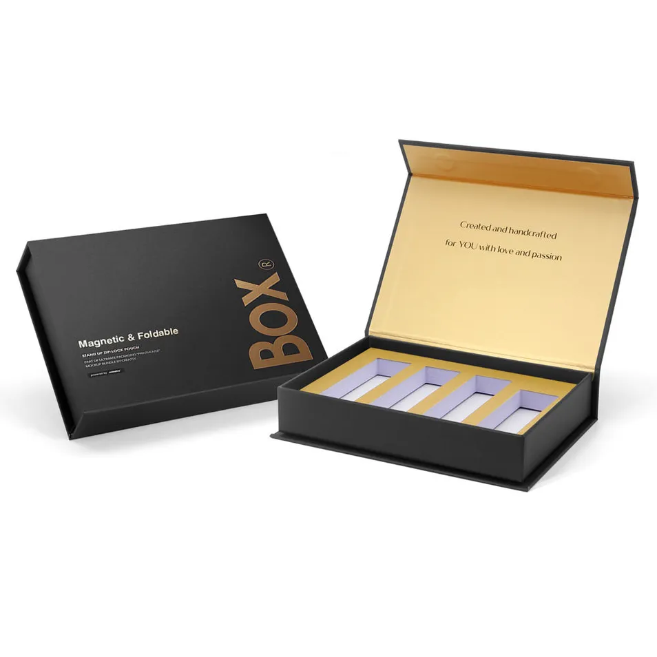 Caixa de oferta magnético dobrável