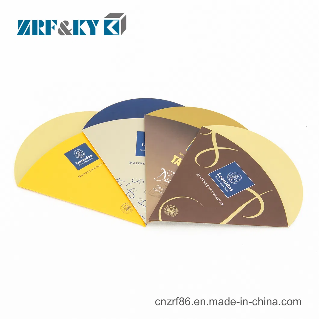 Caixas de presente de papel artístico para embalagem de cone de chocolate doce personalizado