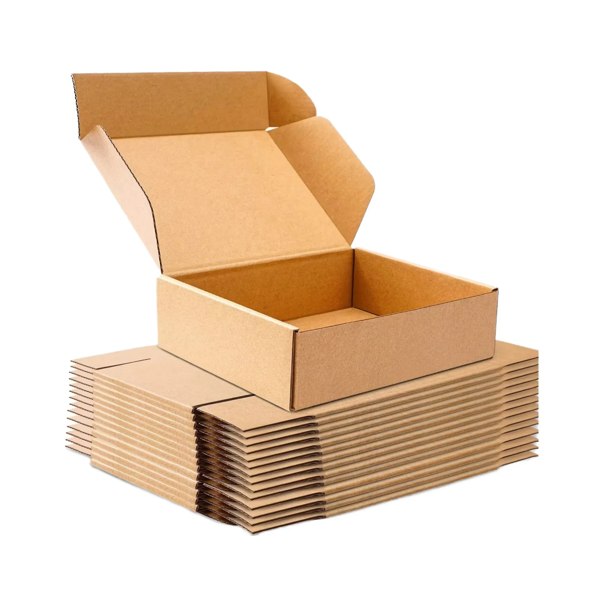 Caixas de papelão ondulado biodegradáveis e ecológicas personalizadas para envio de embalagens biodegradáveis