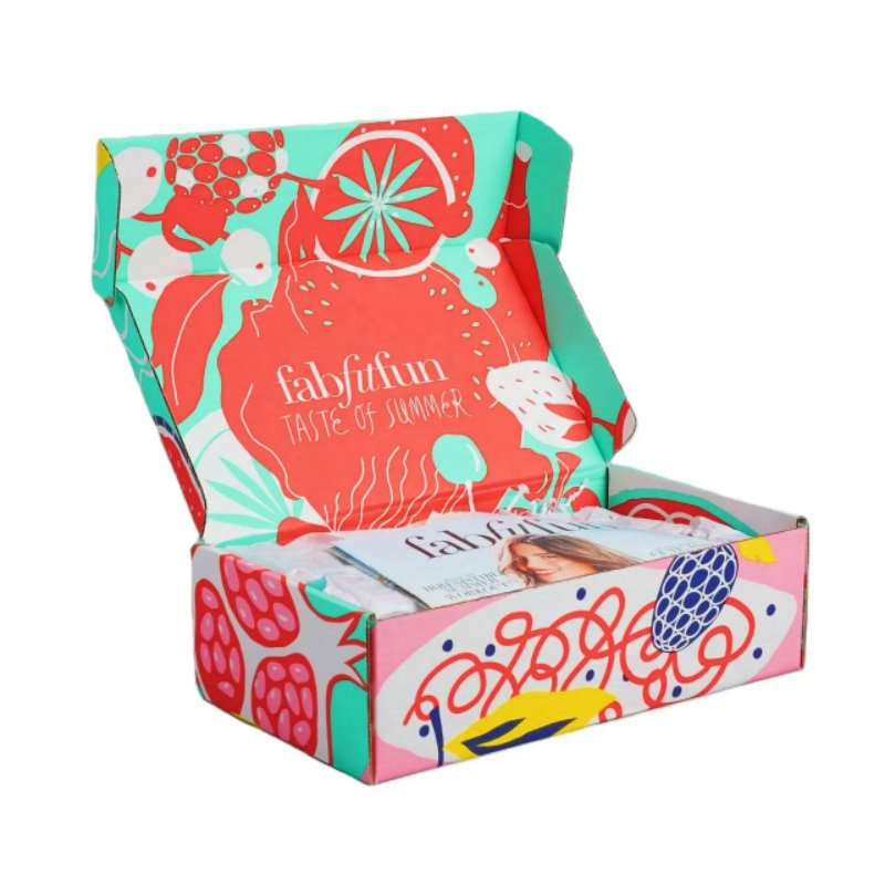 Caixa de Papel para Presentes de Cosméticos com Impressão de Mistura de Cores Personalizada Reciclável 3-Layer Caixa de Papel para Transporte de Creme para as Mãos de Cuidados com a Pele em Papel Ondulado