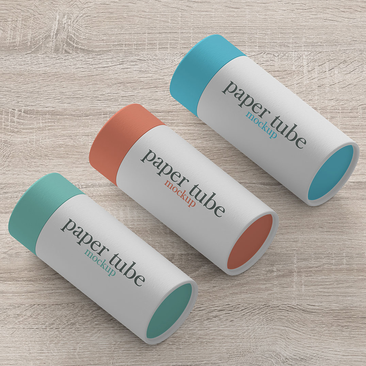 Caixa cilíndrica redonda de papel kraft ecológica personalizada, vazia, biodegradável, embalagem de papelão para artesanato