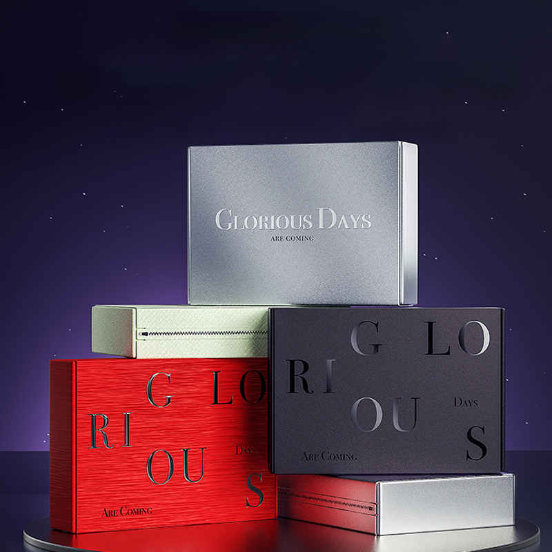 Caixa de papel rígido dobrável impressa com logotipo personalizado para embalagem de roupas, caixas de presente de luxo com fecho magnético e tampa
