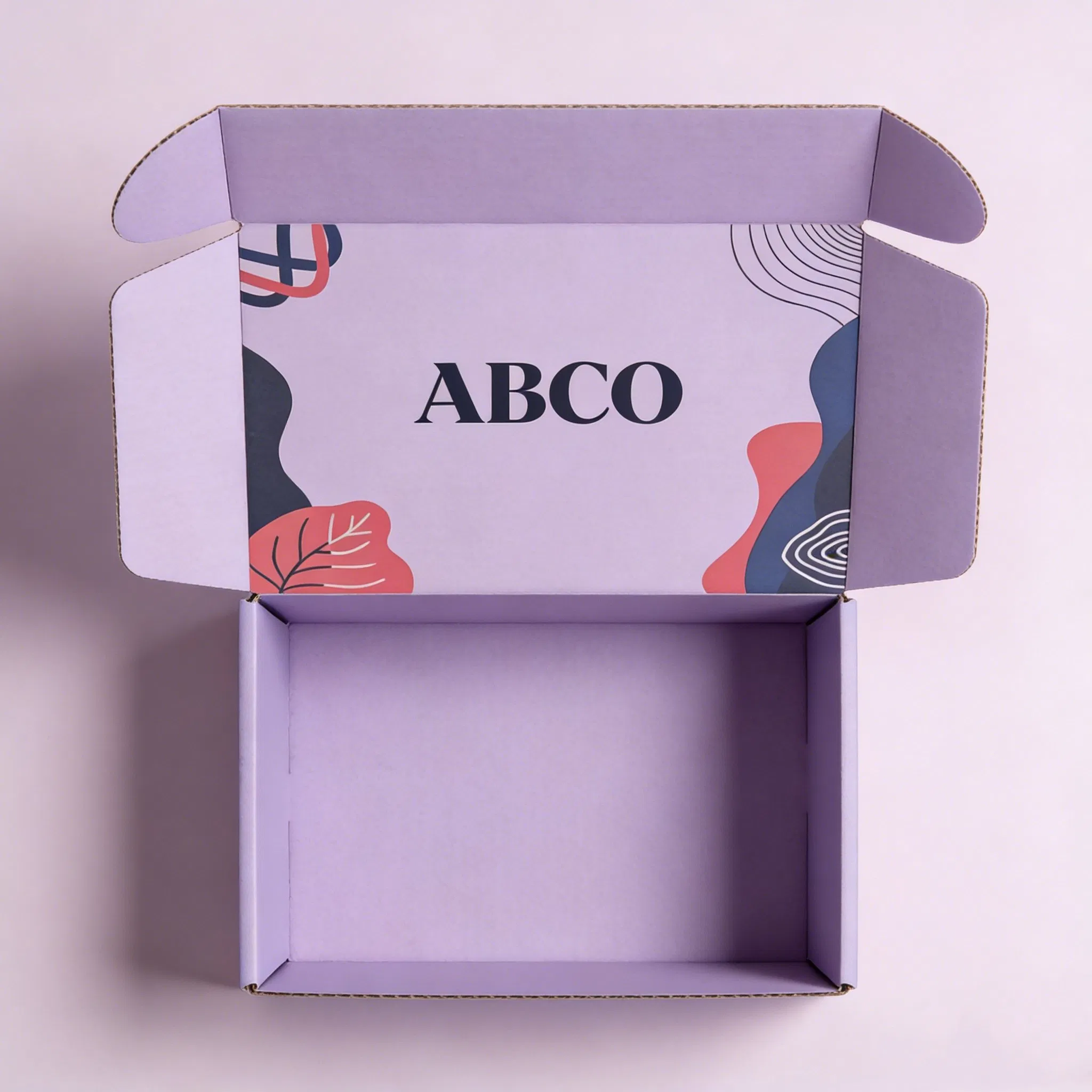 Caixa de envio corrugada personalizada com logotipo, reciclável, biodegradável e ecológica em grande quantidade