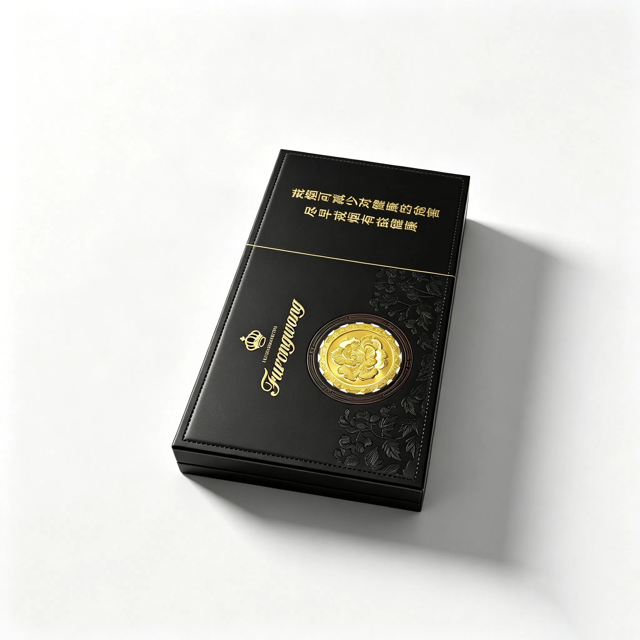 Caixa de Cigarros Ecológica Personalizada com Embossing UV, Fecho Magnético, Papel Premium, Caixas Rígidas