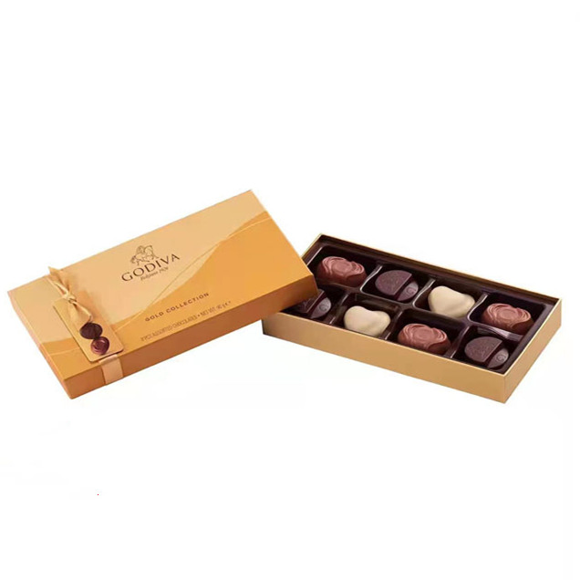 Personalize Caixa de Presente de Cartão de Luxo Vazia para Doces de Chocolate no Dia dos Namorados