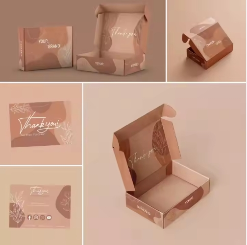 Fabricante OEM Caixa Postal de Papelão Impressa Personalizada Cor Embalagem Caixa de Envio Corrugada para Vestuário