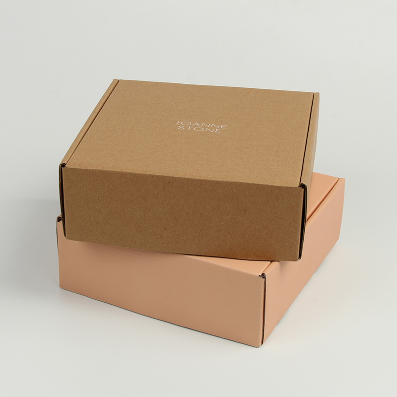 Caixa de Envio de Papel Kraft Reciclável Corrugado para E-Commerce para Sapatos e Meias