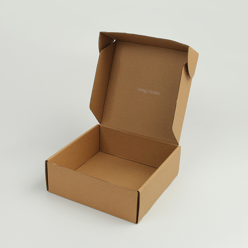 Caixa de Envio de Papel Kraft Reciclável Corrugado para E-Commerce para Sapatos e Meias