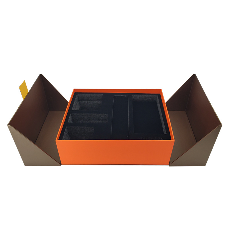 Caixa de presente personalizável com cores únicas para pedidos em grande quantidade, caixa de papel preta, tamanho personalizado, impressão e forro para relógio, perfume, roupas e joias