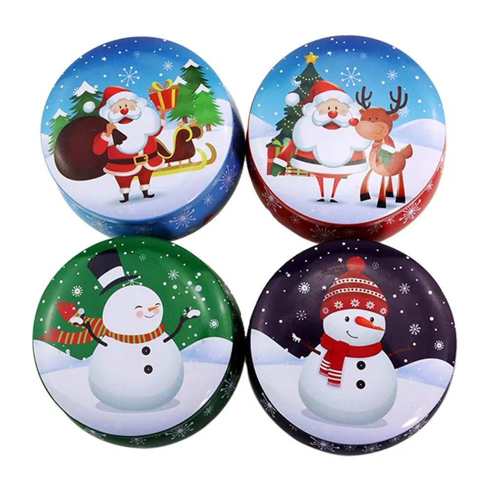 Caixa de Metal para Design de Fábrica, Presente de Música Metal, Caixa de Lata para Chocolate, Doces e Presentes de Natal