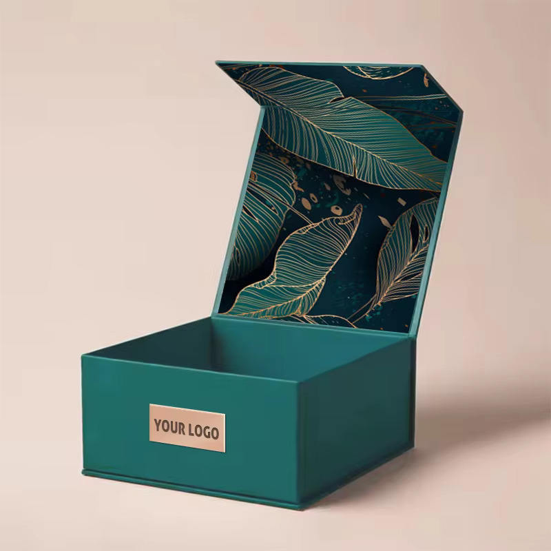 Caixa de presente de papel rígido personalizada de luxo grande com fechamento magnético, caixa de papel preta fosca com tampa flip