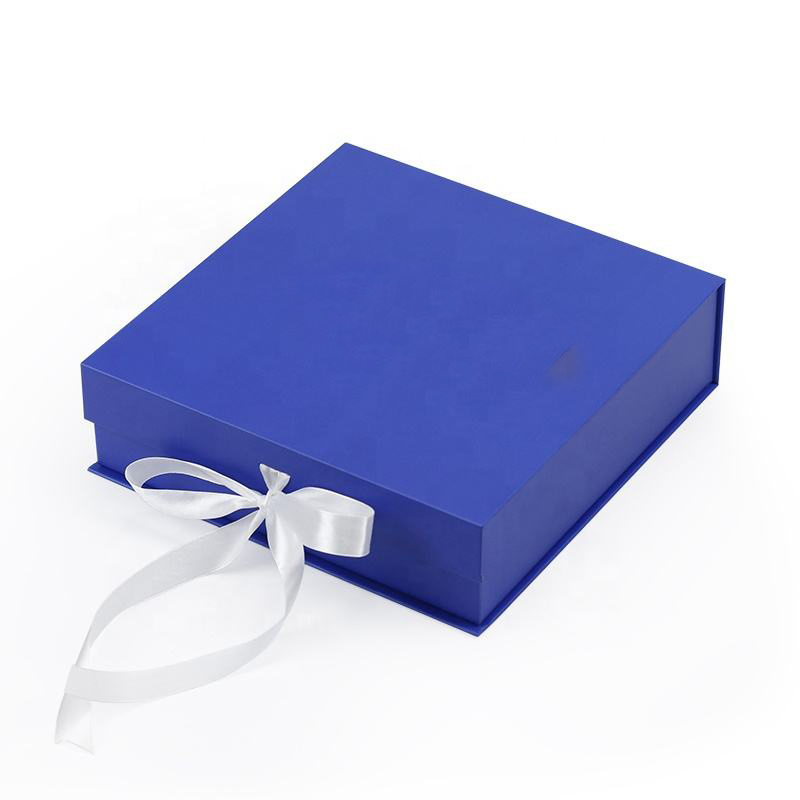 Caixa de embalagem de presente de papel magnético dobrável personalizada para cosméticos, maquiagem, joias, roupas, relógios, casamentos, festas e festivais