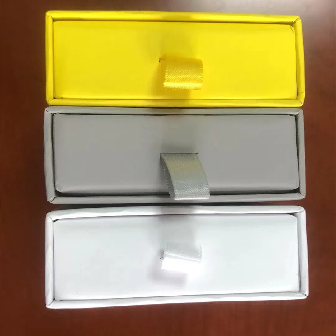 Caixa de Joias de Papel Personalizada para Armazenamento de Presentes em Miniatura, com Gaveta Deslizante para Colares, Pulseiras e Anéis