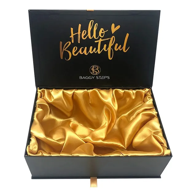 Caixa de embalagem de presente de papelão personalizada de luxo para roupas com tampa grande