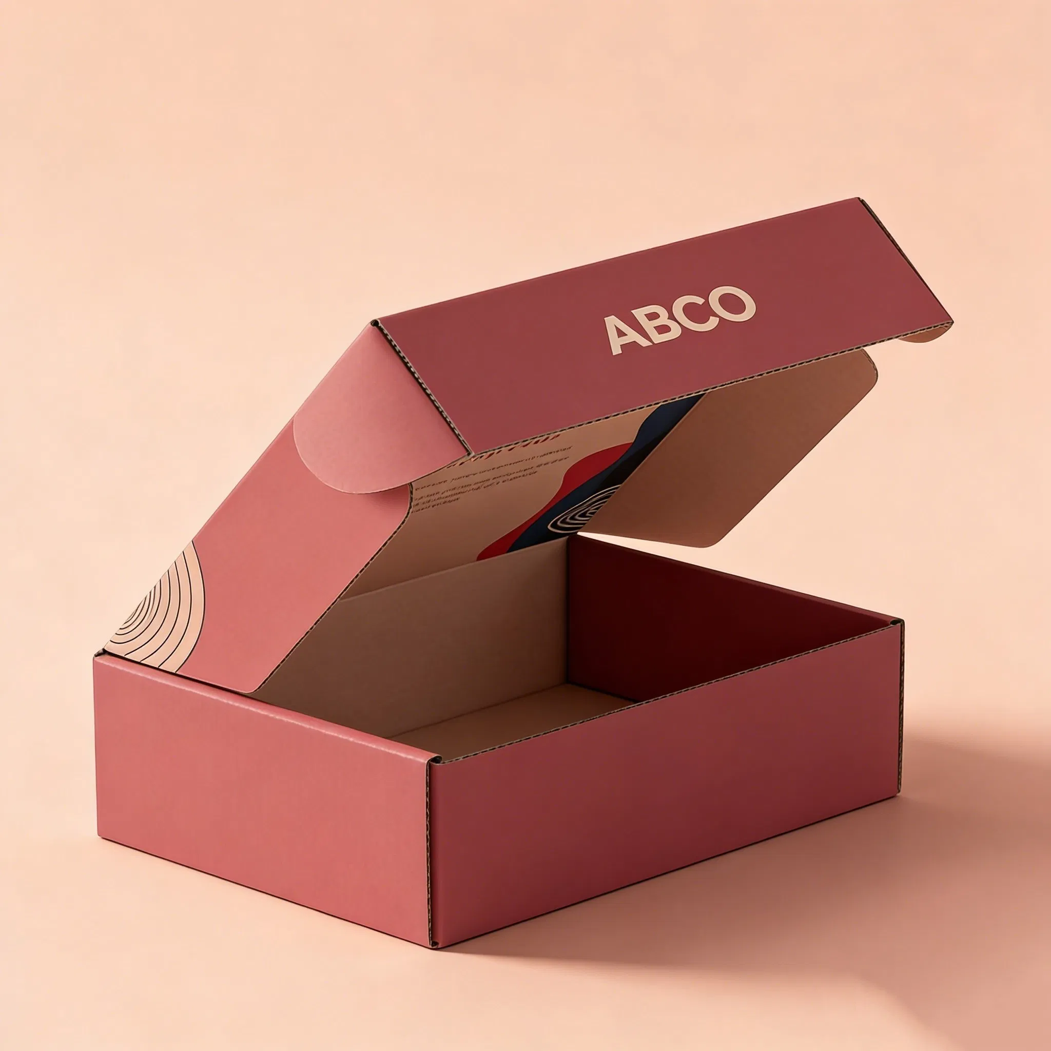 Caixa de envio corrugada personalizada com logotipo, reciclável, biodegradável e ecológica em grande quantidade