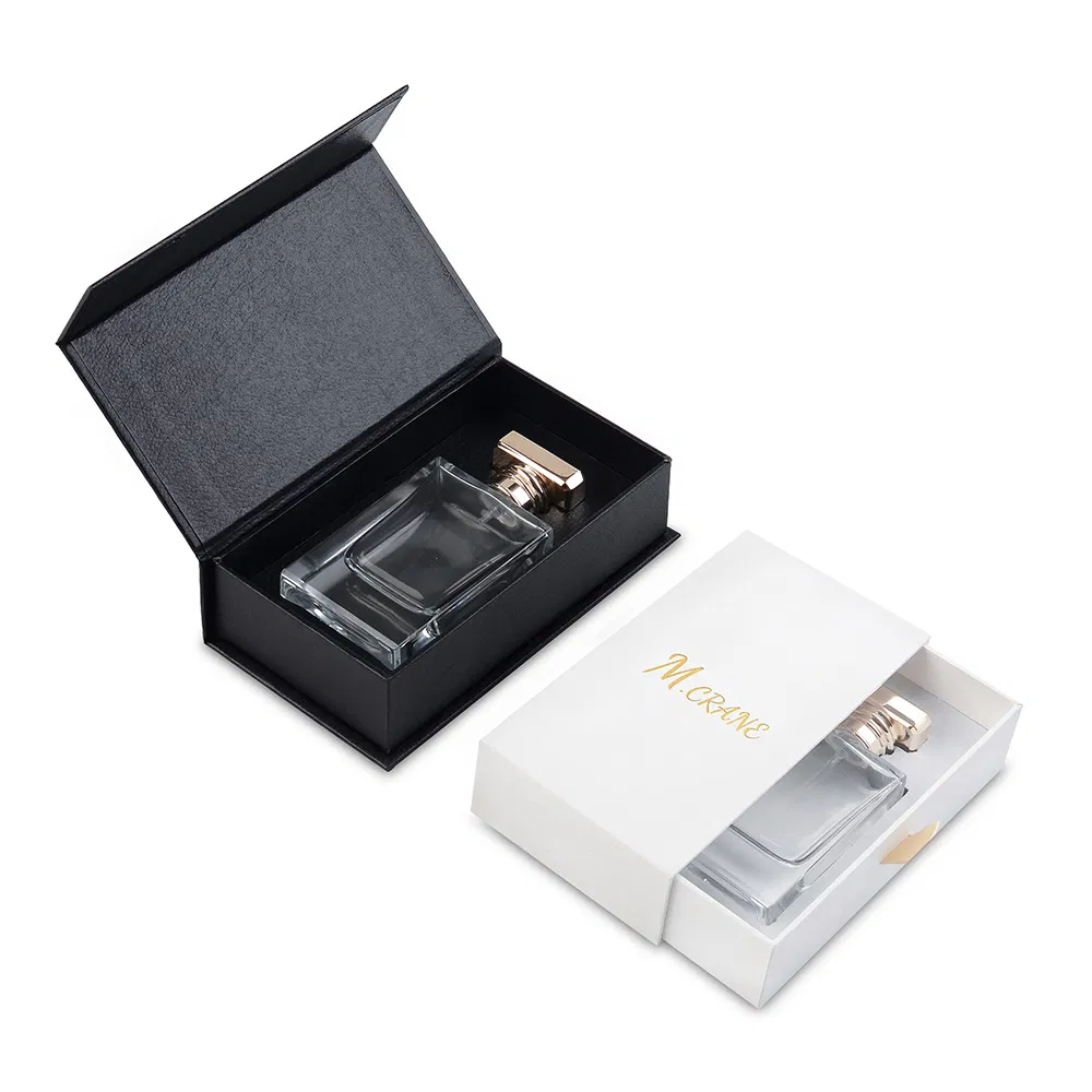 Embalagem de presente de perfume em cartão reciclável com design personalizado de logotipo