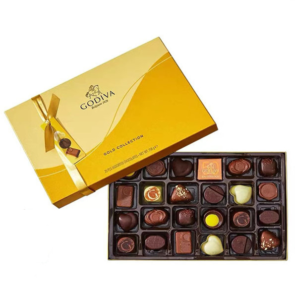 Personalize Caixa de Presente de Cartão de Luxo Vazia para Doces de Chocolate no Dia dos Namorados