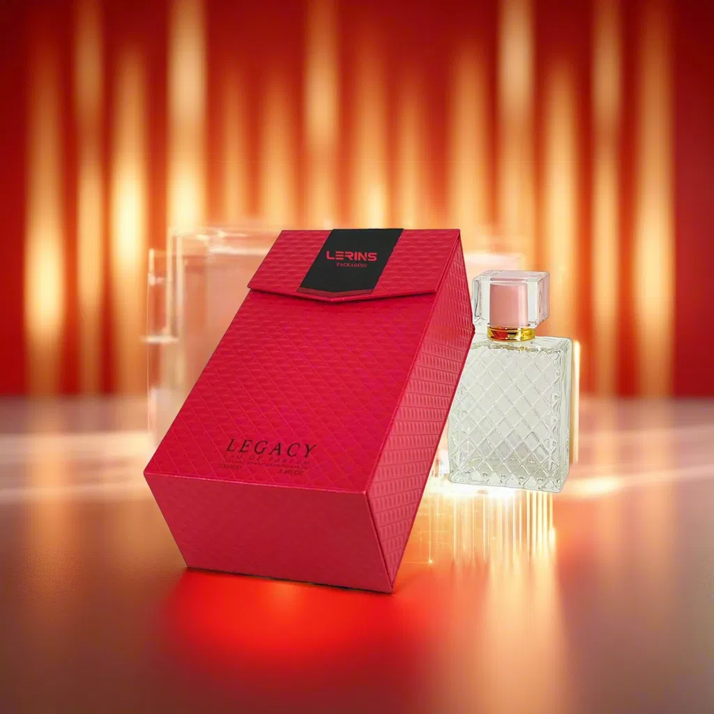 Caixa de embalagem de maquiagem cosmética para produtos de cuidados com a pele, perfume, óleo essencial, com logotipo personalizado e estampagem a quente, a preços acessíveis