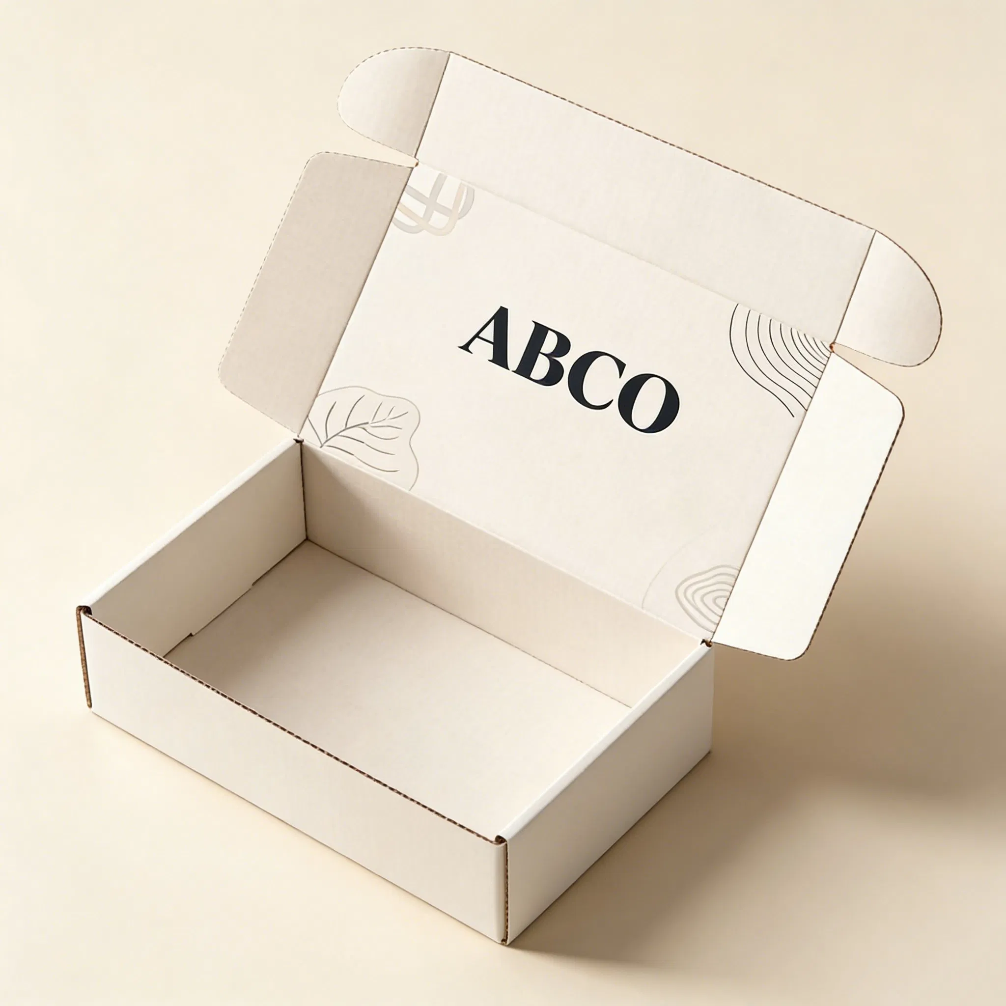 Caixa de envio corrugada personalizada com logotipo, reciclável, biodegradável e ecológica em grande quantidade