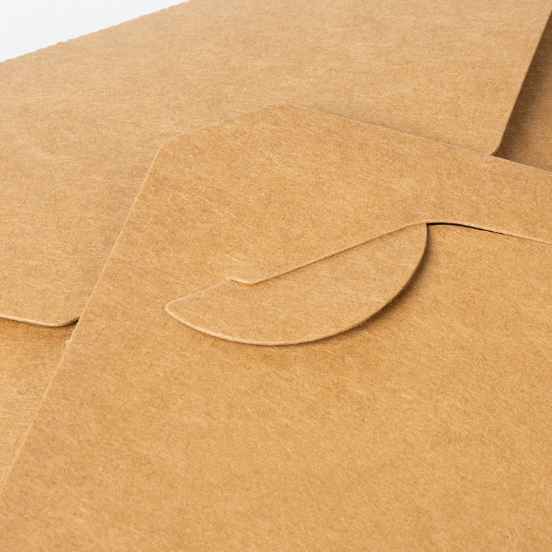 3# Embalagem de Alimentos Biodegradável de Kraft Descartável Caixa de Almoço Ecológica