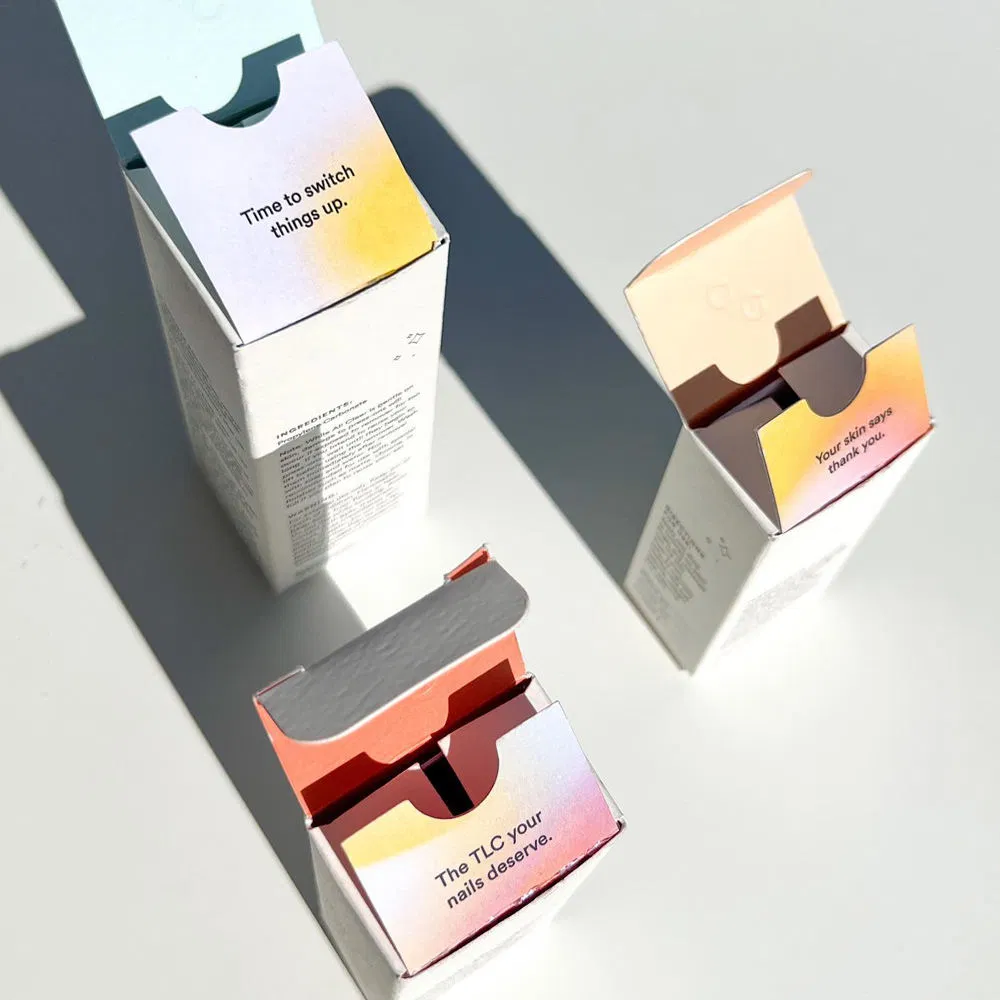 Caixas de Embalagem de Produto Personalizadas com Logo para Varejo de Creme de Fundamento, Cuidados com a Pele, Maquiagem e Cosméticos