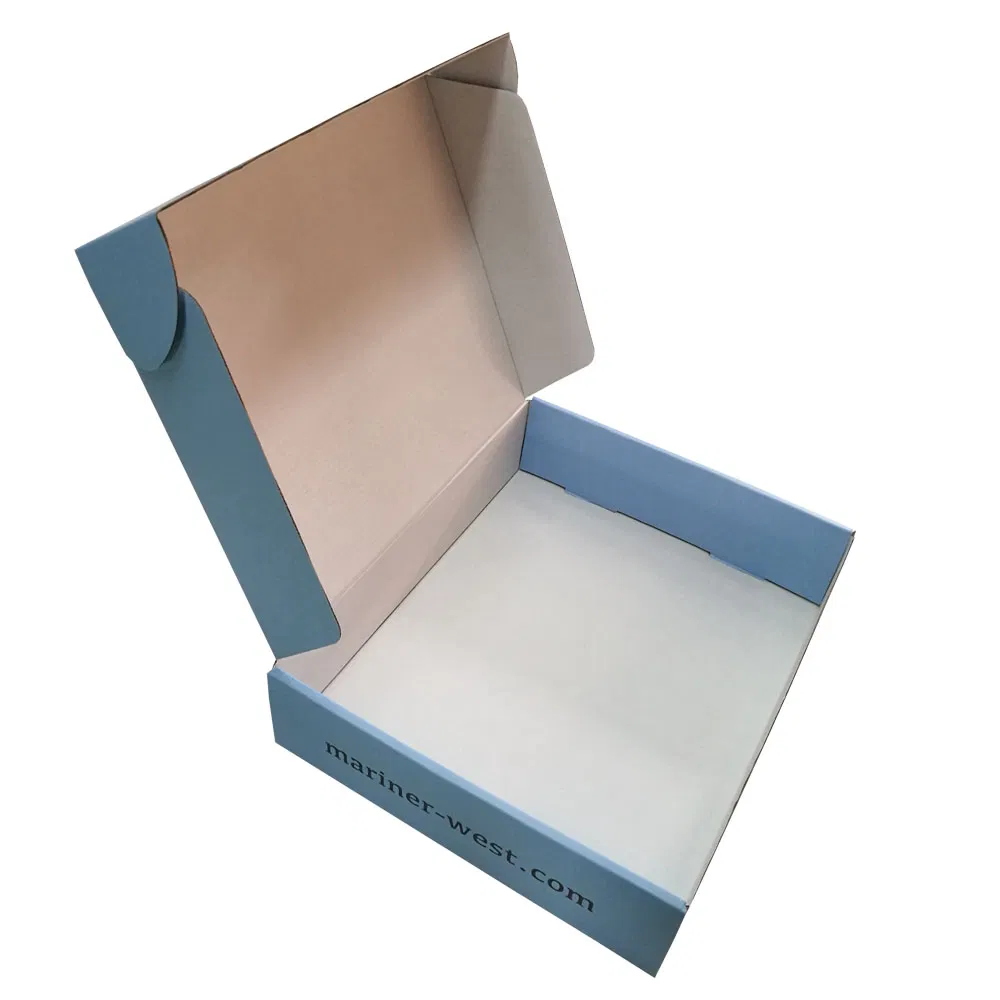 Caixa de Envio Rígida de Papelão Corrugado Reciclado com Logo Personalizado para Roupas, Calçados, Cosméticos, Embalagem de Presentes, Envio e Transporte