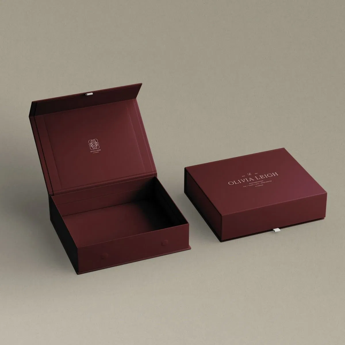 Nova Pasta de Papel Personalizada de Luxo com Logo, Caixa de Embalagem Magnética para Lembranças de Casamento, Presentes e Joias