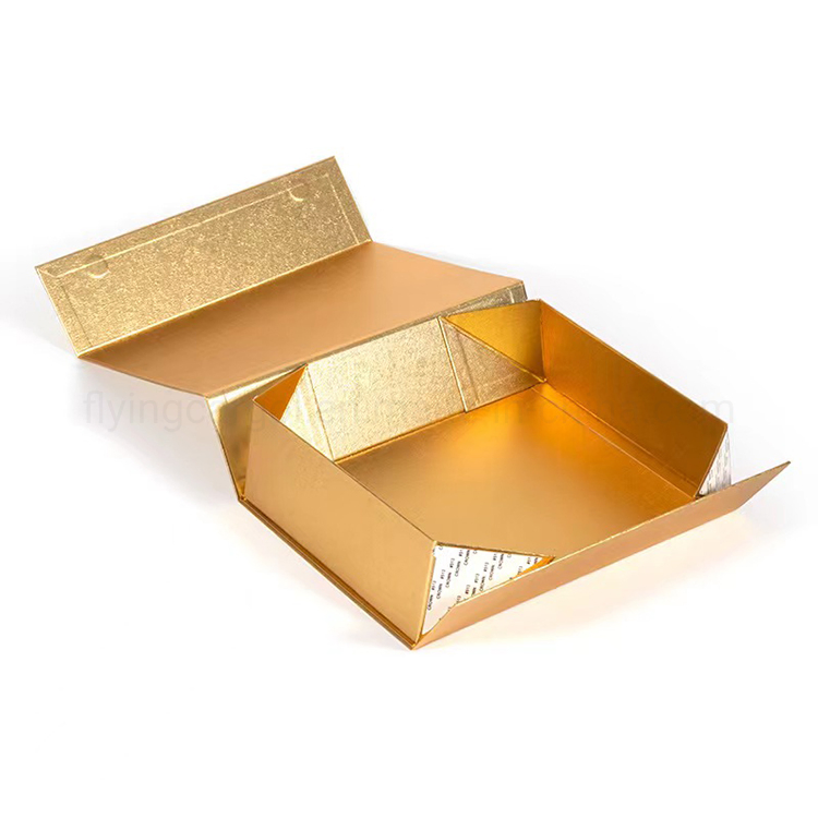 Produto de Cuidado da Pele de Luxo Dourado; Caixas de Papel de Presente Biodegradáveis com Logo Impresso Personalizado