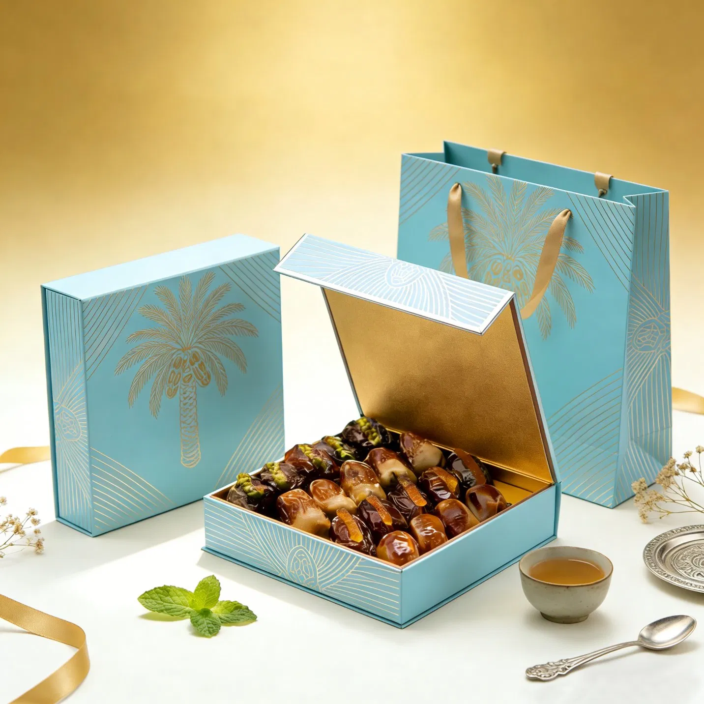 Caixa de presente magnética de papelão personalizado de luxo para embalagem de chocolate, joias e perfume