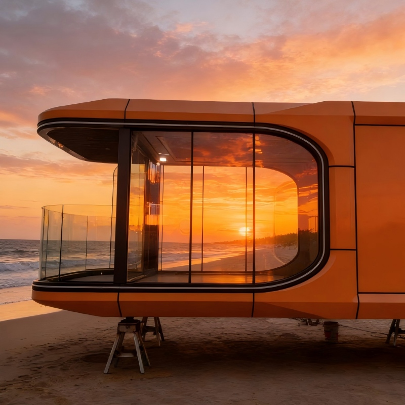 Casas Prefabricadas de Luxo Hotéis Móveis Cápsula Pods Prefabricados Casas Modulares Adequadas para Aluguel de Férias