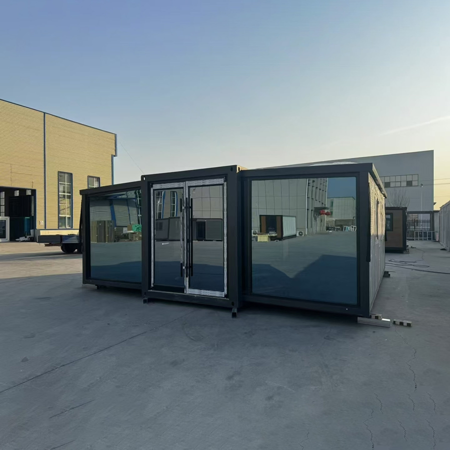 Pronto para Viver Casa Tiny Dobrável Luxuosa 20FT 40FT Casa Prefabricada Portátil Casa Prefab Expandável com Contêiner Solar