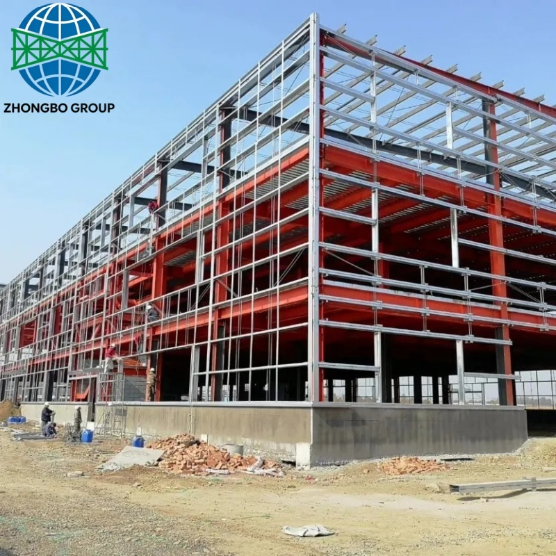 Construção de Oficina de Metal com Estrutura de Aço Prefabricada, Armazém, Edifício Residencial, Escritório Industrial, Edifício de Armazenamento