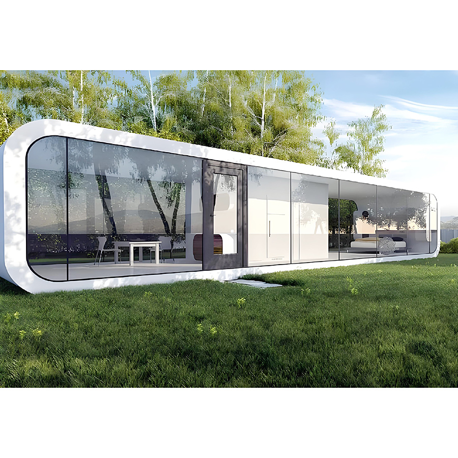 Isolamento Térmico Prefabricado Férias Prefab Praia Luxuosa Vila Cápsula Espacial Cápsula da Maçã Cápsula Casas Prefabricadas