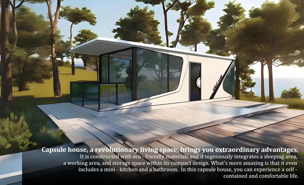 Fácil de Montar Casa Prefabricada Moderna Ecológica e Eficiente em Energia com Quarto, Banheiro e Varanda