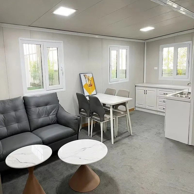 Preço de Fábrica Vila Prefabricada Modular Luxuosa Container Luxuoso Moderno Prefabricado Casa de Férias Prefabricada com Varanda