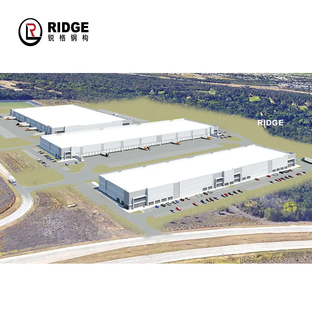 Estrutura de Aço Prefabricada Escritório Construção Comercial Loja Edifício Metálico à Venda