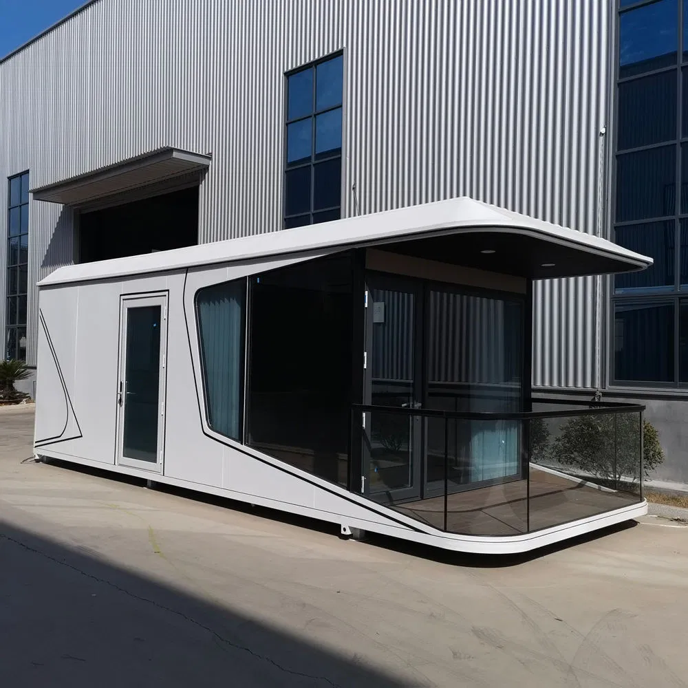 Fácil de Montar Casa Prefabricada Moderna Ecológica e Eficiente em Energia com Quarto, Banheiro e Varanda